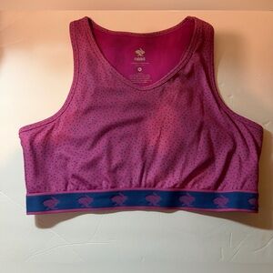 Rabbit Women's Fuchsia and Navy Sports Bra